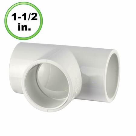CIRCO 1.5 in. Utility Grade PVC Pipe Tee 125-U